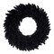 Vickerman 24" Flocked Black Fir Artificial Wreath, Unlit with 210 PVC Tips